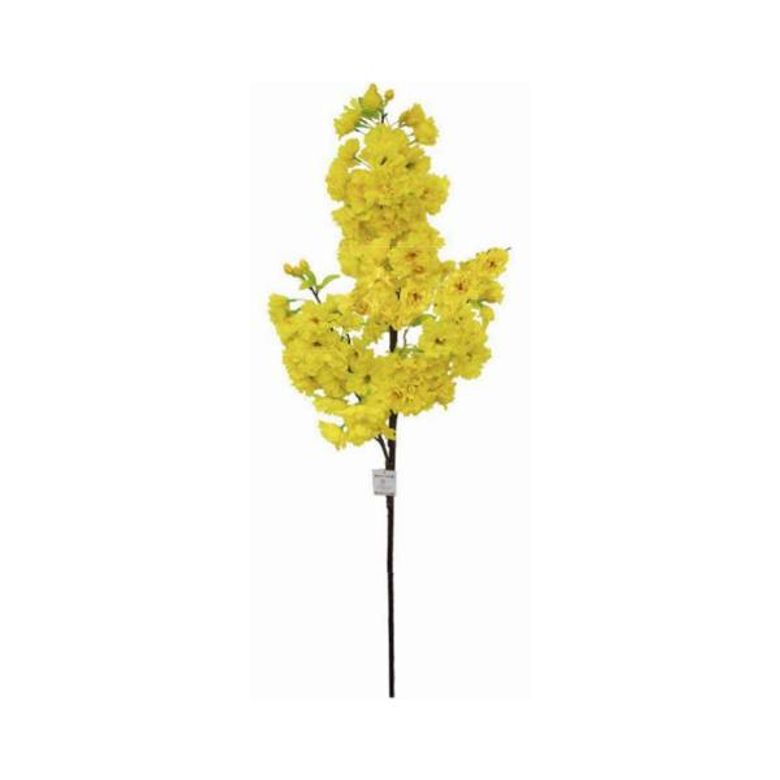 Haste flor de ypê em plástico Brilliance 108cm amarelo - Spicy